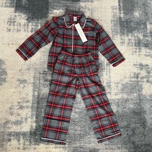Toddler boy Janie and Jack plaid pajamas